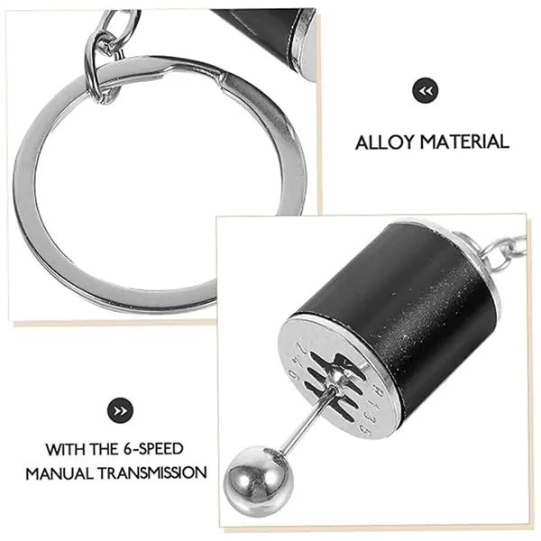 Durable Metal Car Manual Gear Lever Transmission Keychain