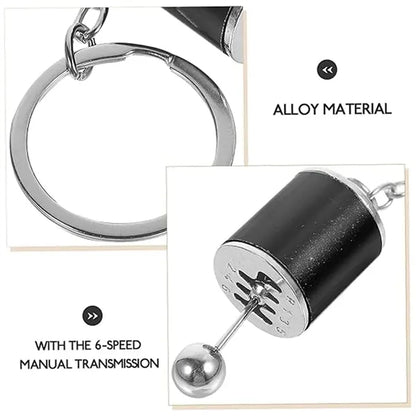 Durable Metal Car Manual Gear Lever Transmission Keychain