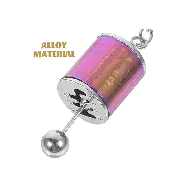 Durable Metal Car Manual Gear Lever Transmission Keychain