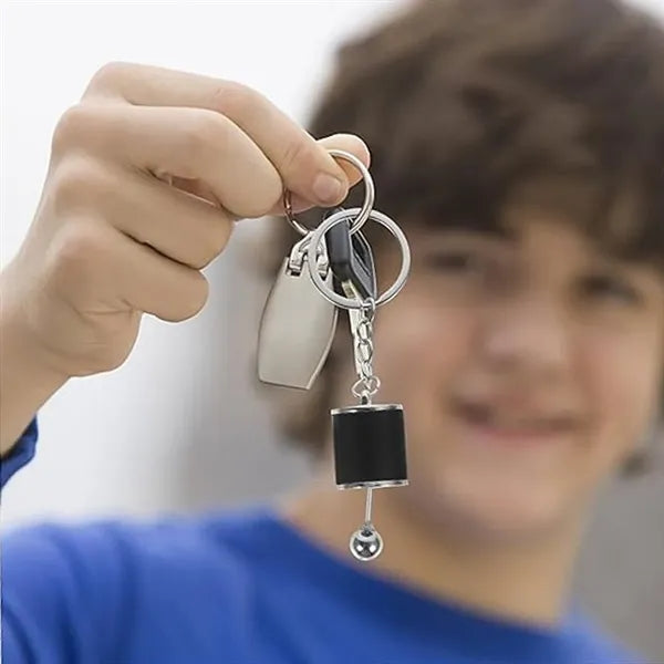 Durable Metal Car Manual Gear Lever Transmission Keychain