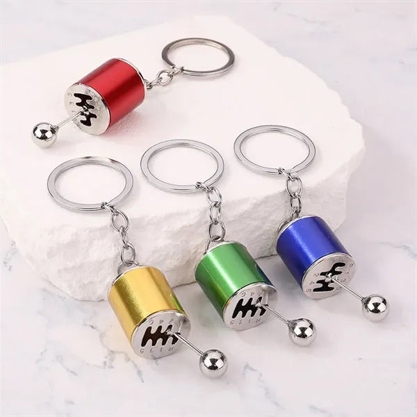 Durable Metal Car Manual Gear Lever Transmission Keychain