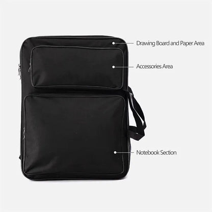 A3 Multi-Function Waterproof Drawing Board Bag Backpack