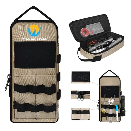Multifunctional Small Tool Organizer With Zipper Handle