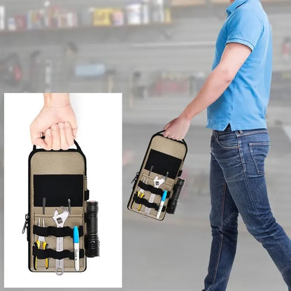 Multifunctional Small Tool Organizer With Zipper Handle