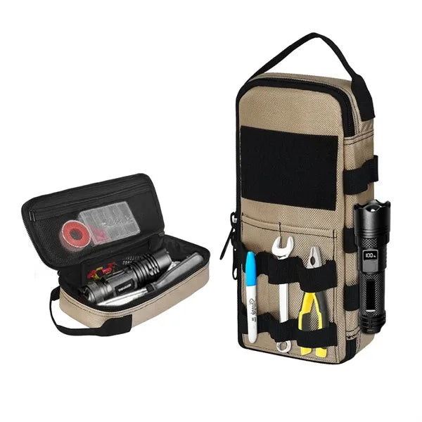 Multifunctional Small Tool Organizer With Zipper Handle