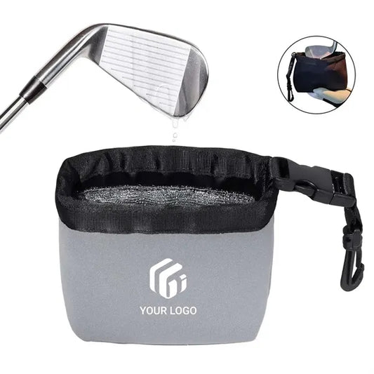 Waterproof Golf Club Cleaning Bag with Detachable Clip