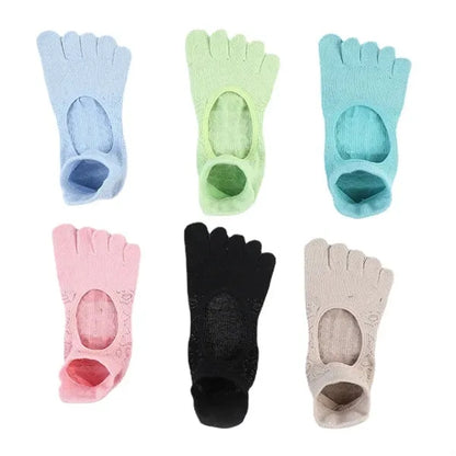 2025 Non-slip Pilates  Women's Cotton Five-toe Socks