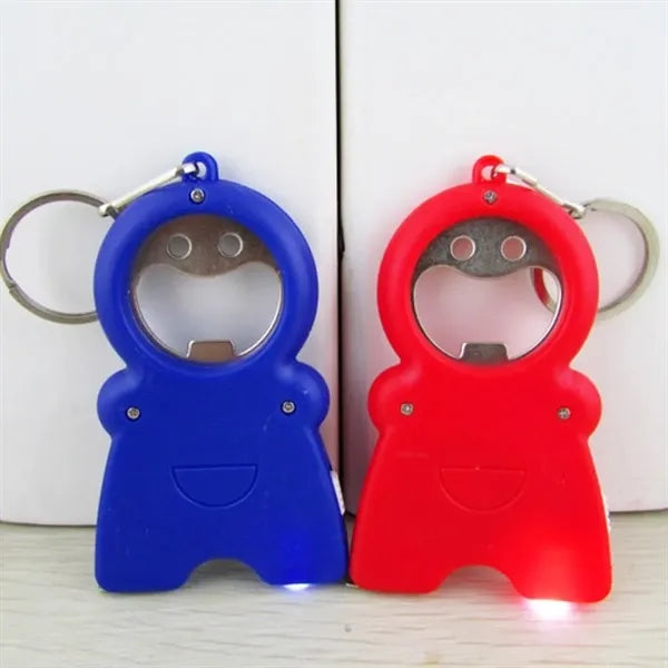 LED Light & Bottle Opener Keychain