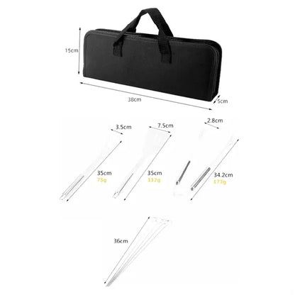 Stainless Steel BBQ Tool Set with Portable Case