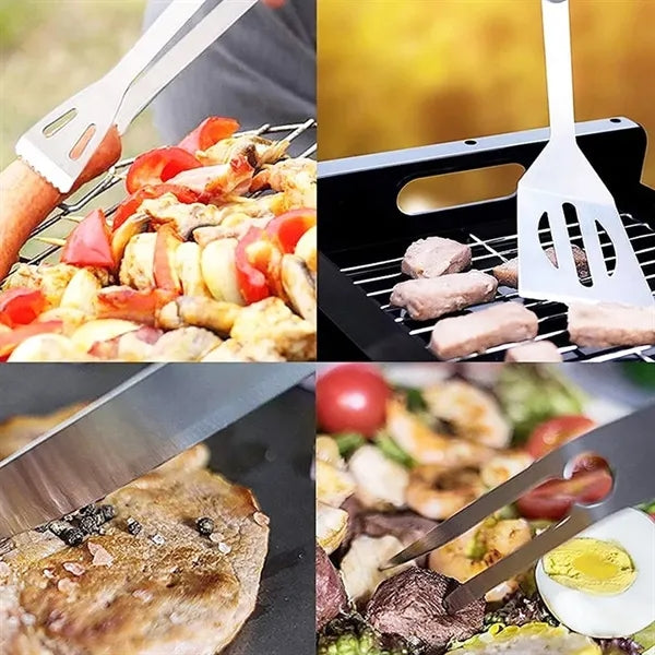 Stainless Steel BBQ Tool Set with Portable Case