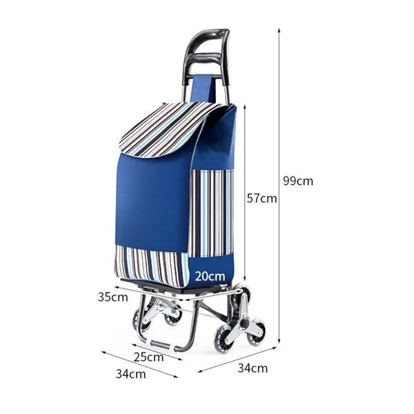 Foldable Lightweight Rolling Shopping Cart