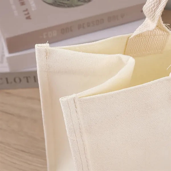Custom Burlap Film Covered Canvas Tote Bag