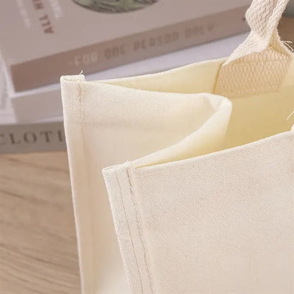 Custom Burlap Film Covered Canvas Tote Bag