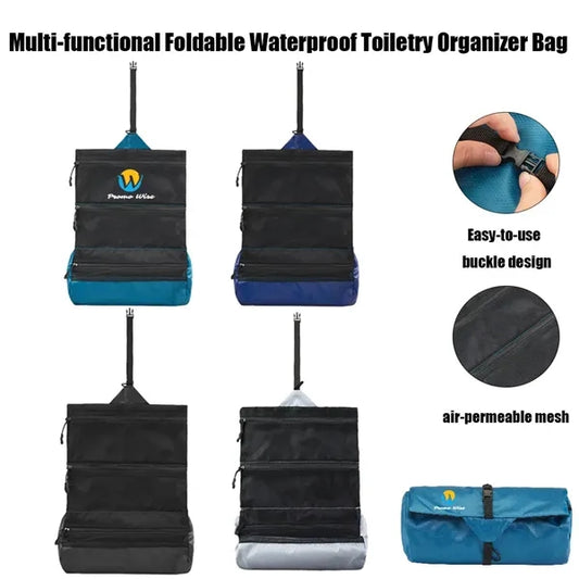 Foldable Lightweight Spacious Multiple Travel Toiletry Bag