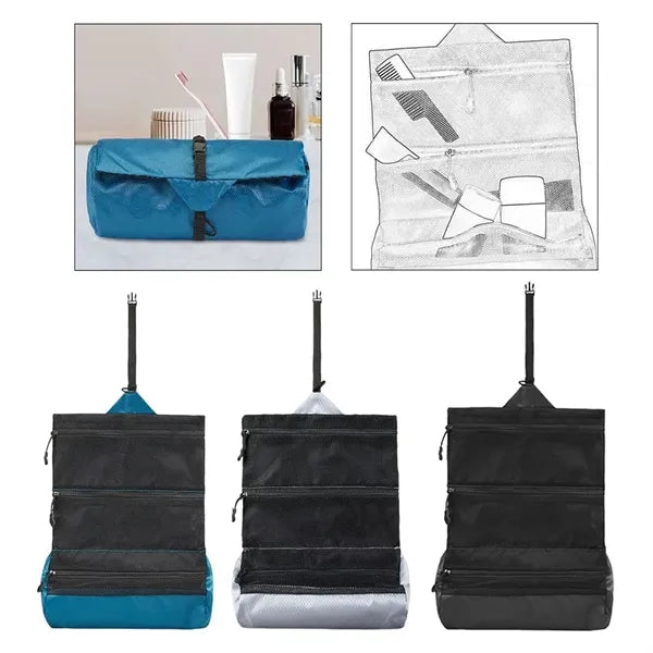 Foldable Lightweight Spacious Multiple Travel Toiletry Bag