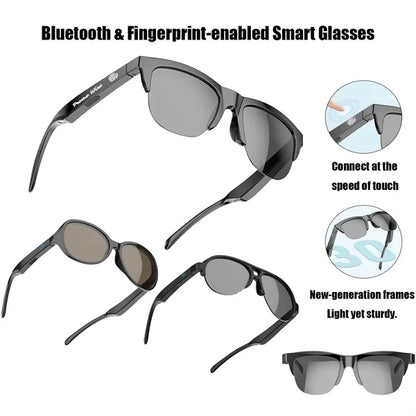 Rechargeable Bluetooth Touch Controls Smart Audio Sunglasses