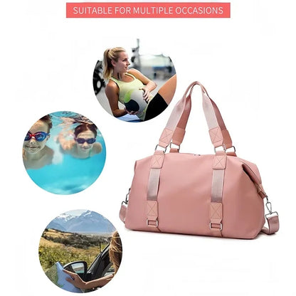 17L Large Capacity Travel Duffel Bag Shoulder Strap For Gym