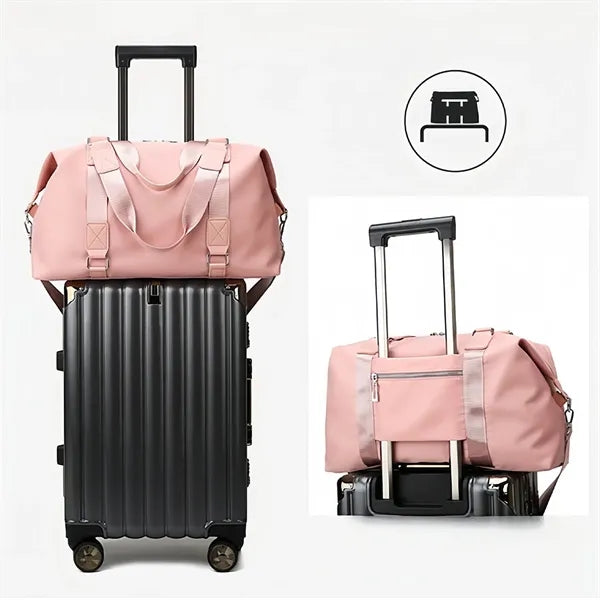 17L Large Capacity Travel Duffel Bag Shoulder Strap For Gym