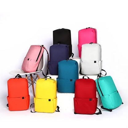Large Solid Color Lightweight Casual Backpack