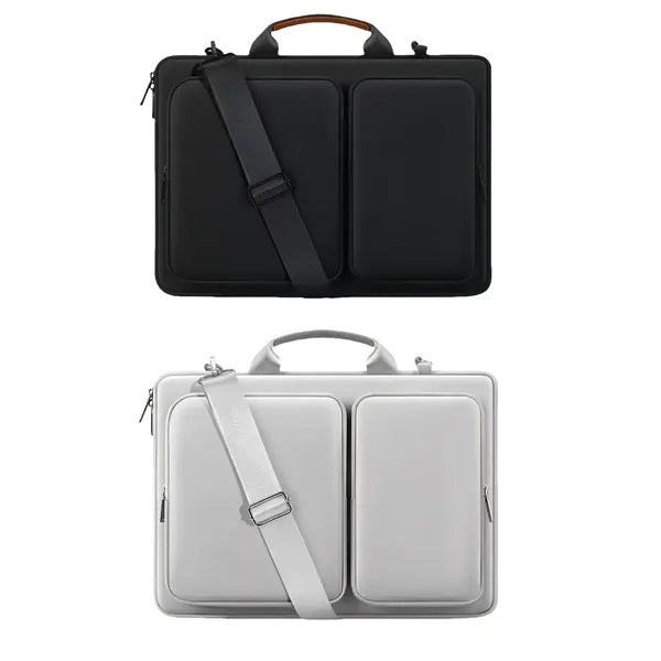 15.6" Shockproof Laptop Shoulder Bag Handle Pocket Strap