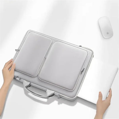 15.6" Shockproof Laptop Shoulder Bag Handle Pocket Strap