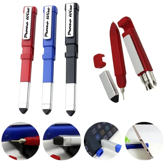 4-in-1 Durable Practical Multi-Tool Stylus Ballpoint Pen
