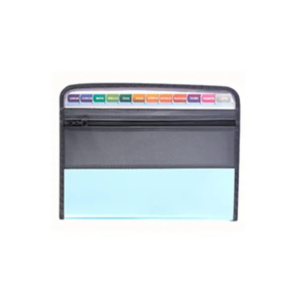 A4 Double Zipper Accordion File Folder Pouch Organizer