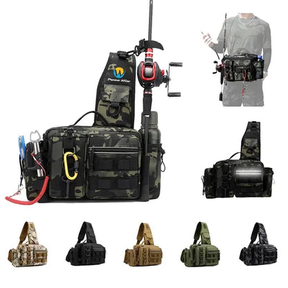 Multifunctional Waterproof Lure Fishing Shoulder Bag