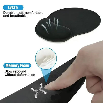 Ergonomic Mouse Pad With Wrist Support Anti Fatigue Design