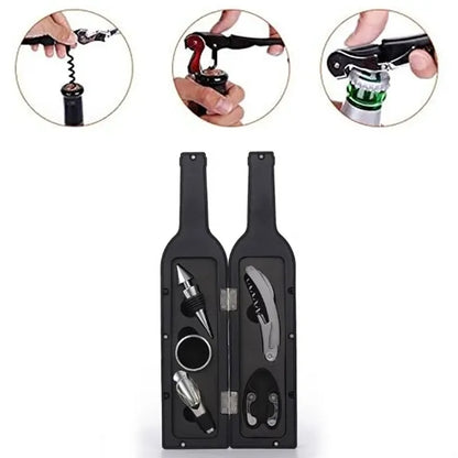 Wine Bottle Shaped Accessory Gift Set