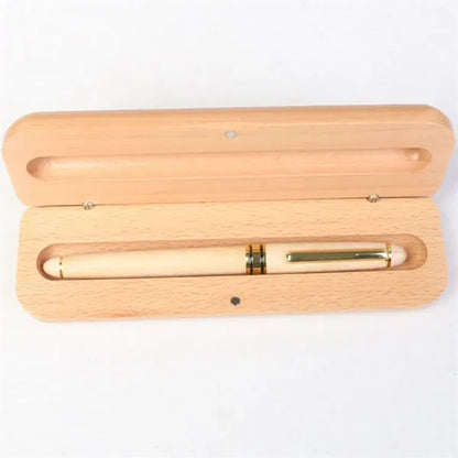 Personalized Pen And Pencil Set In Maple Wood