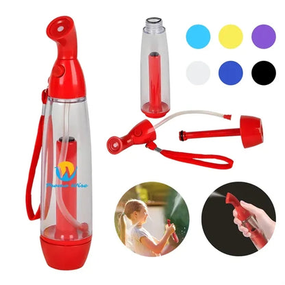 Portable Hydrating Spray Bottle With Pump Carrying Ring