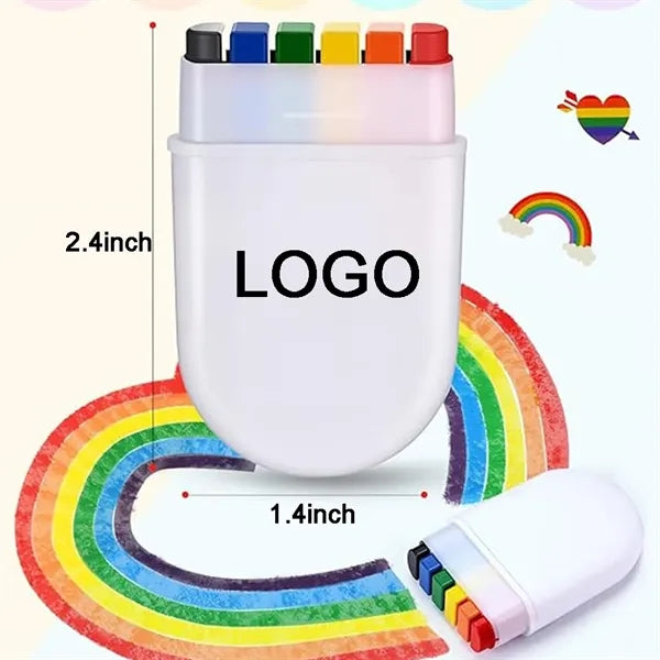 Custom Printed Portable PP Pride Rainbow Face Paint Crayon