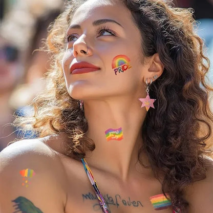 Custom Printed Portable PP Pride Rainbow Face Paint Crayon