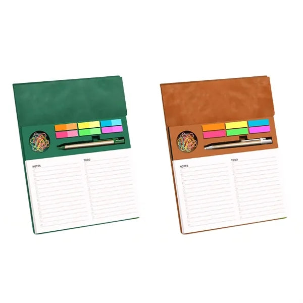 Desktop Notepad With Phone & Pen Holder
