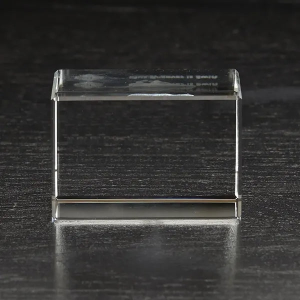Small Block 3D Crystal Award