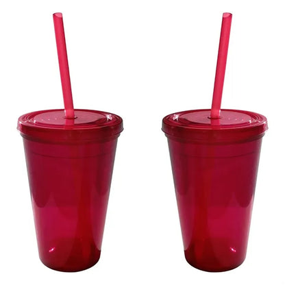 Geneva 16 Oz Tumbler w/Straw