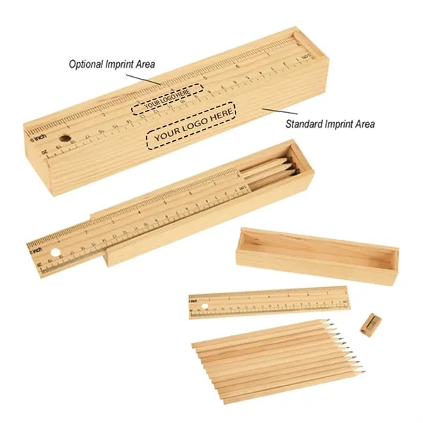 Colored Pencil & Ruler Box