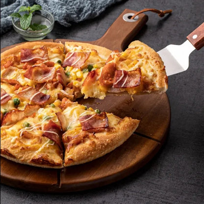 Wooden Pizza Tray Cutting Board With Handles