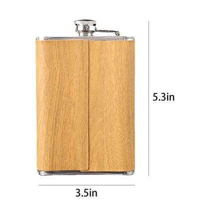 9OZ. Men's Portable Stainless Steel Wine Flask Set