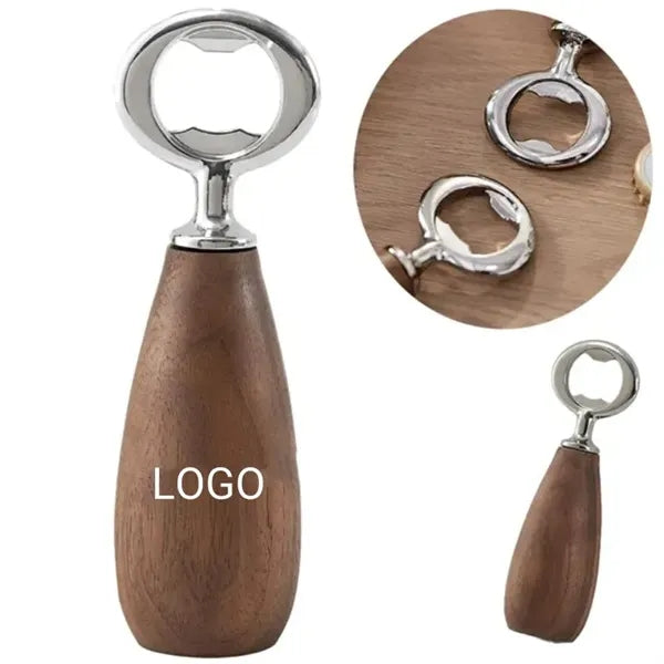 Wood Handle Handheld Beer Opener