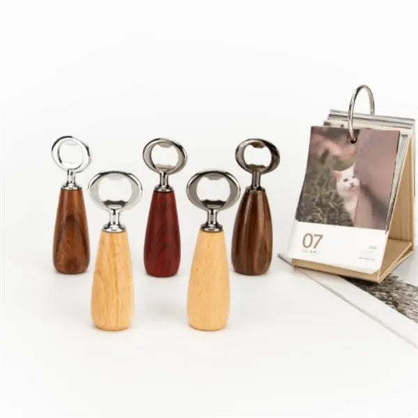 Wood Handle Handheld Beer Opener
