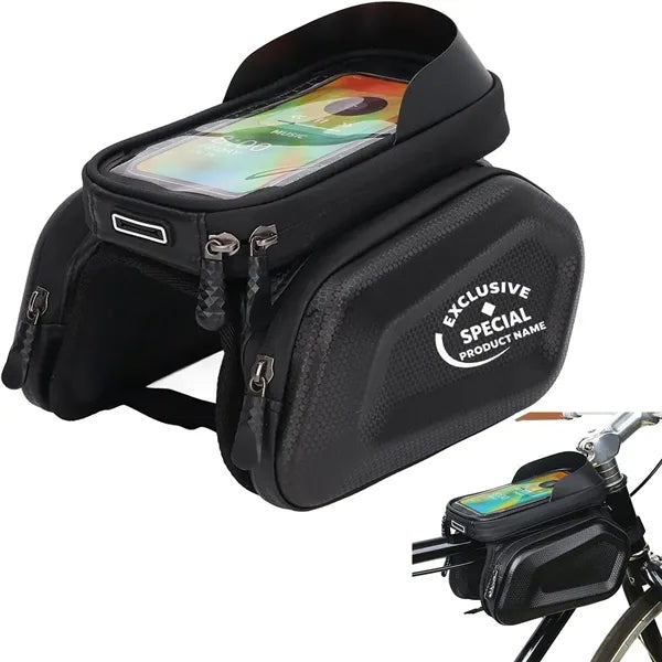 Waterproof Bike Top Tube Frame Bag Holds Smartphone