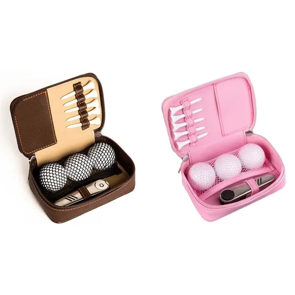 Leather Multi-Function Golf Accessories Storage Bag