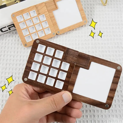 Eco-Friendly Wood Pigment Palette With Magnetic Cover