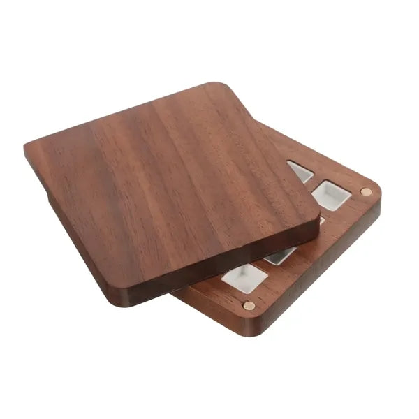 Eco-Friendly Wood Pigment Palette With Magnetic Cover