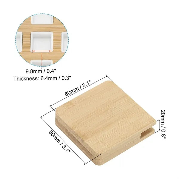 Eco-Friendly Wood Pigment Palette With Magnetic Cover