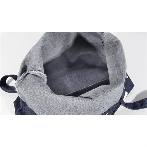 Simple And Durable Eco-Friendly Denim Canvas Tote Bag