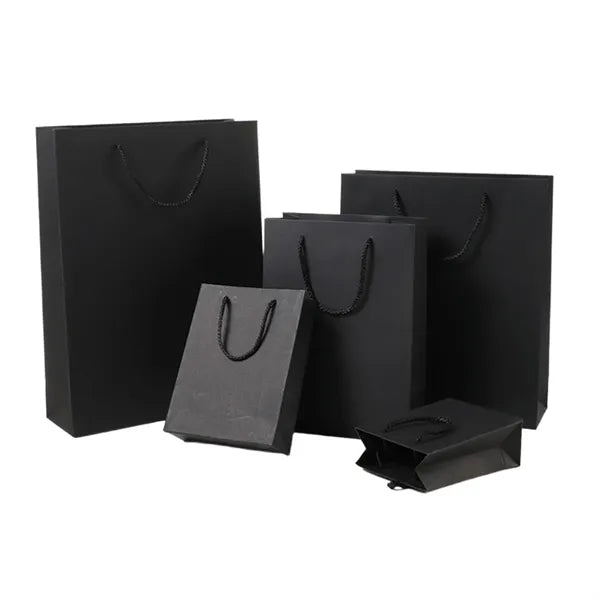 Thickened Black Card Load-Bearing Three-Dimensional Gift Bag