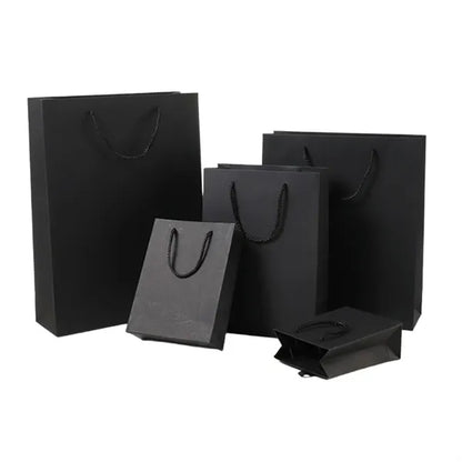 Thickened Black Card Load-Bearing Three-Dimensional Gift Bag